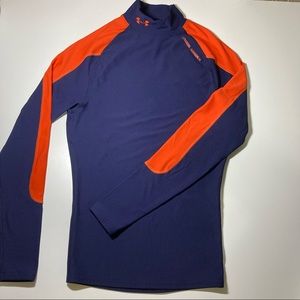 Under Armour Men's Shirt - Navy and Orange